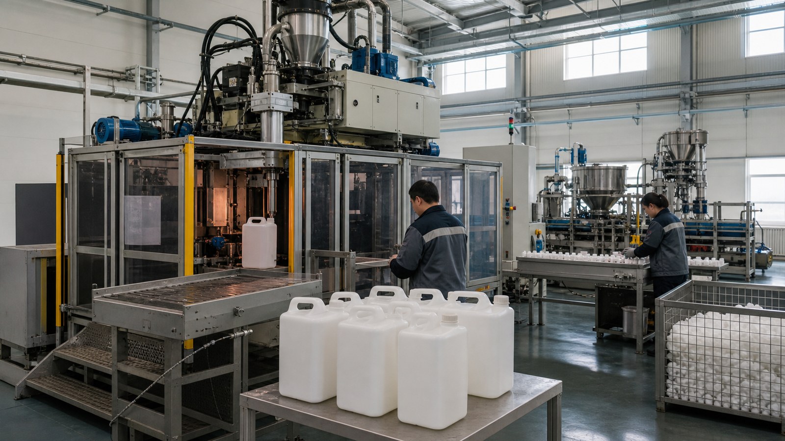 HDPE bidonlar, kapaklar ve teknik kaplar