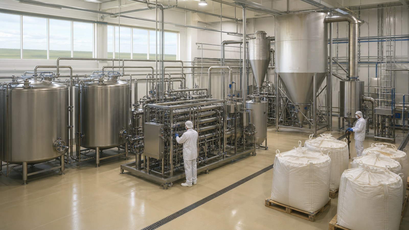 Süt peynir altı suyunun protein ve laktoz bileşenlerine işlenmesi