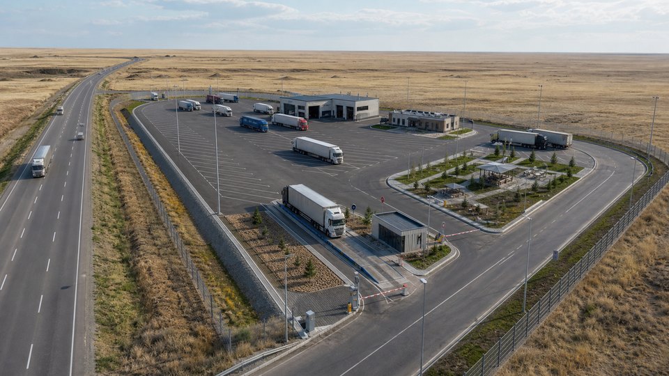 Güvenli kamyon parkları ve servis merkezleri ağı